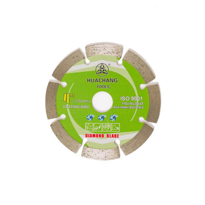 پرس سرد 4.3 اینچی 110 × 1.2 / 1.8 × 10 × 20 × 8T تیغه الماس قطعه بندی شده با کیفیت بالا برای اهداف عمومی با عمر طولانی