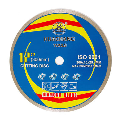 12 اینچ '300×2.0/3.0×10×25.4mm تیغه اره کاشی الماس داغ پرس داغ برای مصارف عمومی، سرامیک، مرمر و بتن