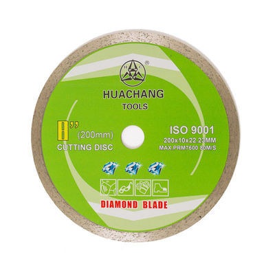 200mmx22.23mm 8 اینچ لبه پیوسته تیغه الماس برای سنگ تراشی