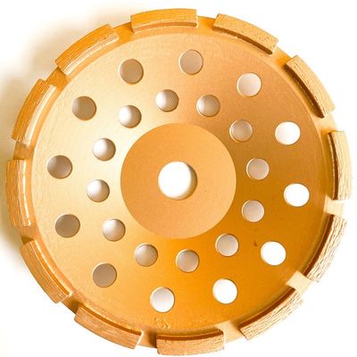 5 اینچ لیزر جوش داده شده 125×10T (30×5×7.2)×22.23 میلی متر چرخ فنجان الماس تک ردیفه برای بتن، سنگ، مصالح ساختمانی سخت