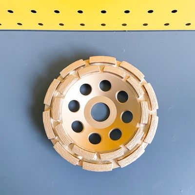 115 میلی متر 4-1/2 اینچ دو ردیف الماس چرخ جام برای سنگ جام دو الماس