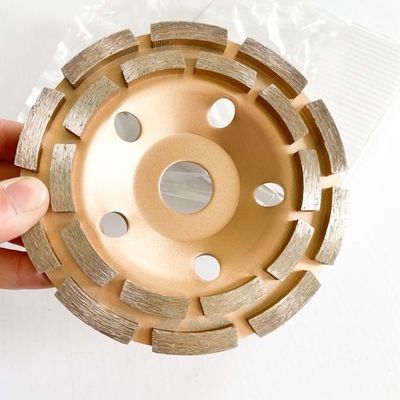 115 میلی متر 4-1/2 اینچ دو ردیف الماس چرخ جام برای سنگ جام دو الماس