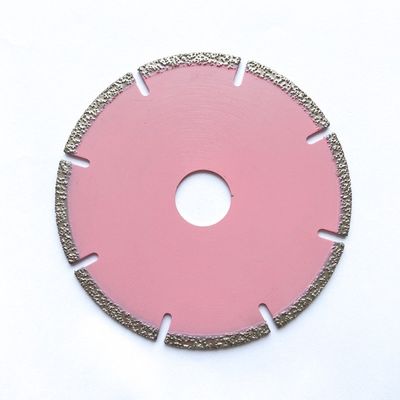4.5 اینچ 115 × 1.4 / 2.2 × 5 × 22.23 × 9T خلاء با کیفیت بالا دیسک برش سنگ زنی الماس برای سنگ مرمر پلاستیکی سرامیک