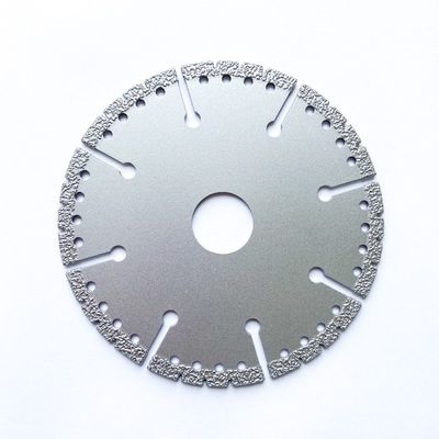 4.5 اینچ 115 × 1.4 / 2.4 × 8 × 9T × 22.23 دیسک برش الماس لحیم کاری وکیوم با کیفیت بالا برای سنگ مرمر پلاستیکی سرامیک