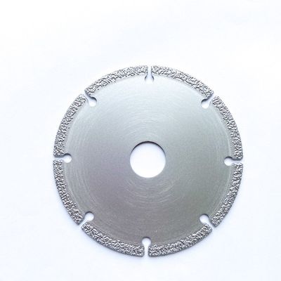 4.5 اینچ 115 × 1.4 / 2.2 × 5 × 22.23 × 9T خلاء با کیفیت بالا دیسک برش سنگ زنی الماس برای سنگ مرمر پلاستیکی سرامیک