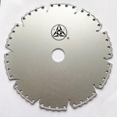 دیسک برش سنگ زنی الماس با خلاء 125×1.4/2.4×8×9T×22.23 میلی متر با کیفیت بالا 5 اینچی برای سنگ مرمر پلاستیکی سرامیکی
