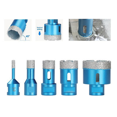 هسته الماس 37 × 10 × 60 × M10 برای کاشی گانیت چینی کاشی شیشه ای سرامیک سنگ مرمر با کیفیت بالا