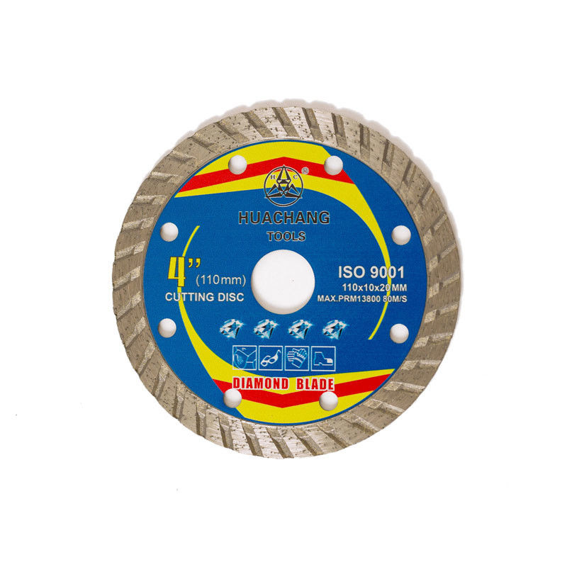 پرس داغ با کیفیت بالا 4.3 اینچ 110 × 1.2 / 1.8 × 10 × 20 میلی متر چینی تیغه الماس برای مصارف عمومی، سرامیک، سنگ مرمر