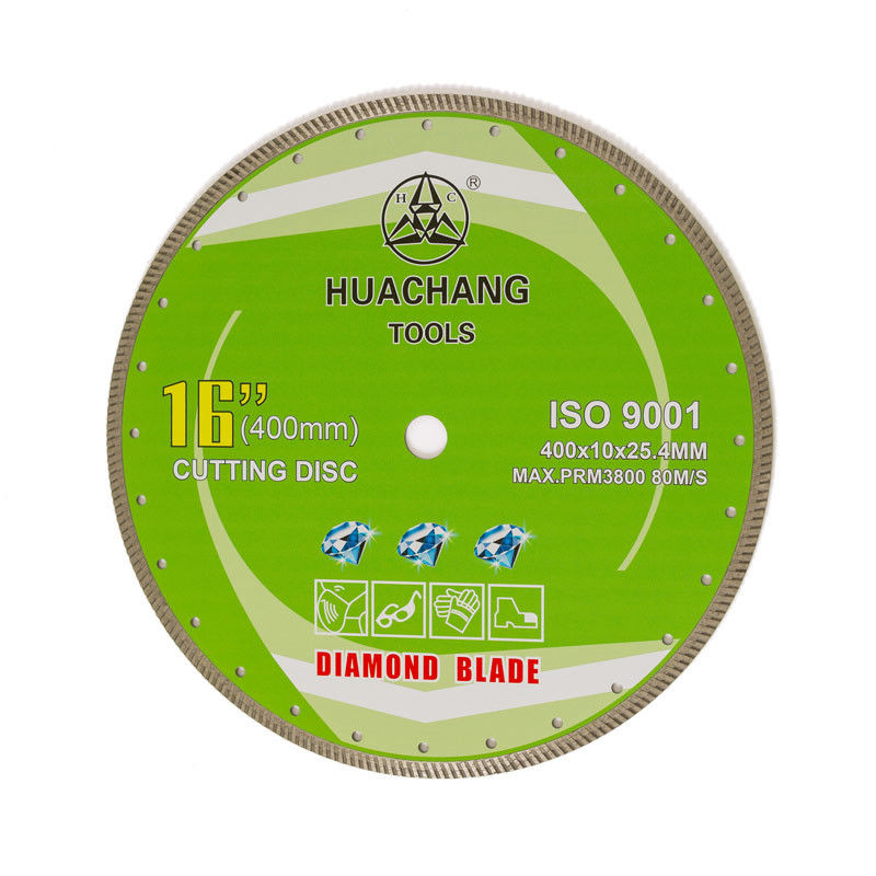 تیغه توربو الماس مستمر برش خشک 16 اینچ 400×10×25.4 میلی متر برای گرانیت 16 اینچ 400 میلی متر در 25.4 میلی متر