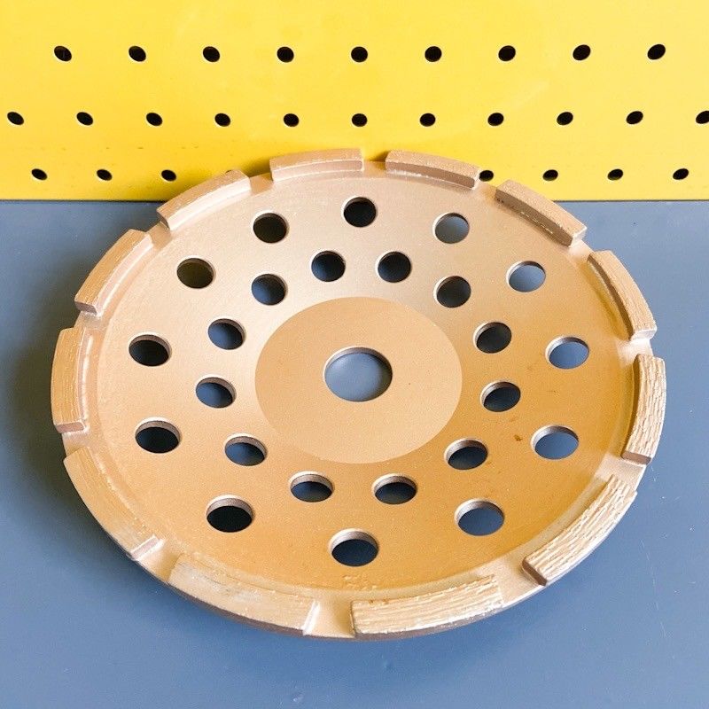 چرخ جام سنگ زنی تک ردیفه الماس جوش داده شده 230 میلی متری لیزری کارخانه 9 اینچی برای بتن، سنگ، مصالح ساختمانی سخت