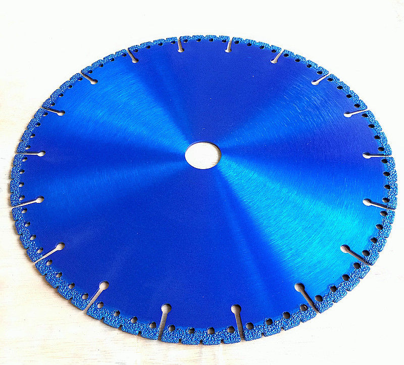خوب ظاهر 9 اینچی 230 × 1.8 / 2.7 × 8 × 18T × 22.23 دیسک برش سنگ زنی الماس لحیم کاری خلاء برای سنگ مرمر پلاستیکی سرامیک