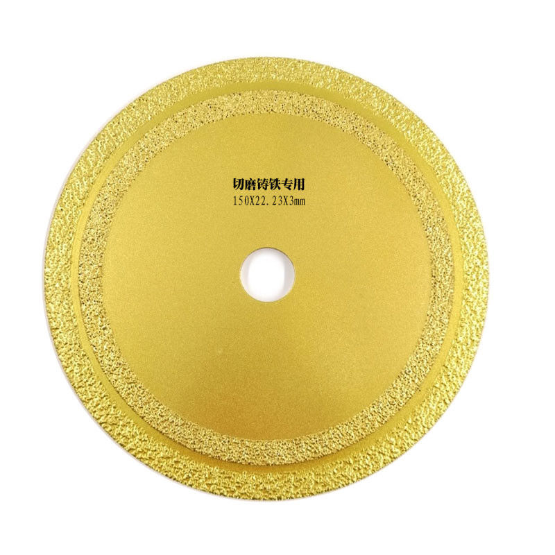 150 × 1.6 / 2.4 × 8 × 22.23 میلی متر خلاء تیغ اره الماس لحیم کاری برای برش چدن فلز سنگ مرمر فولاد ضد زنگ آتش اضطراری